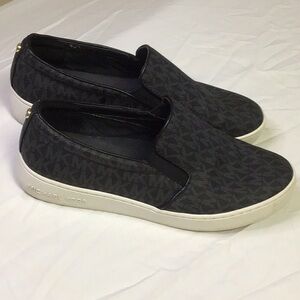 Michael Kors Black Slip-On Flats